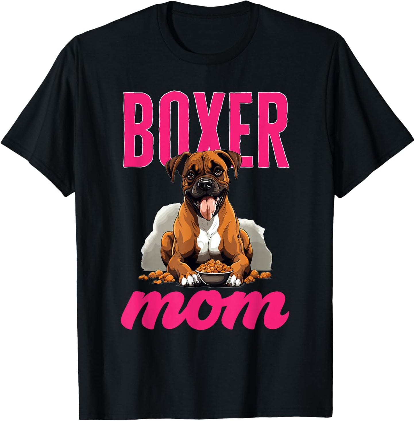 Boxer Dog Breed Pet - Boxer Mom T-Shirt - T-Shirt | Black