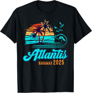 Atlantis Bahamas Caribbean 2025 Vacation Matching Group T-Shirt - T-Shirt | Black