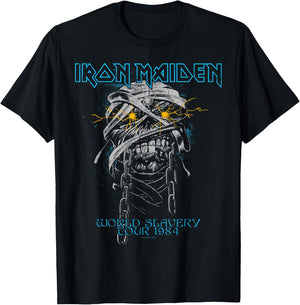 Iron Maiden - Powerslave Head Mummy Black , Black, S T-Shirt - T-Shirt | Black