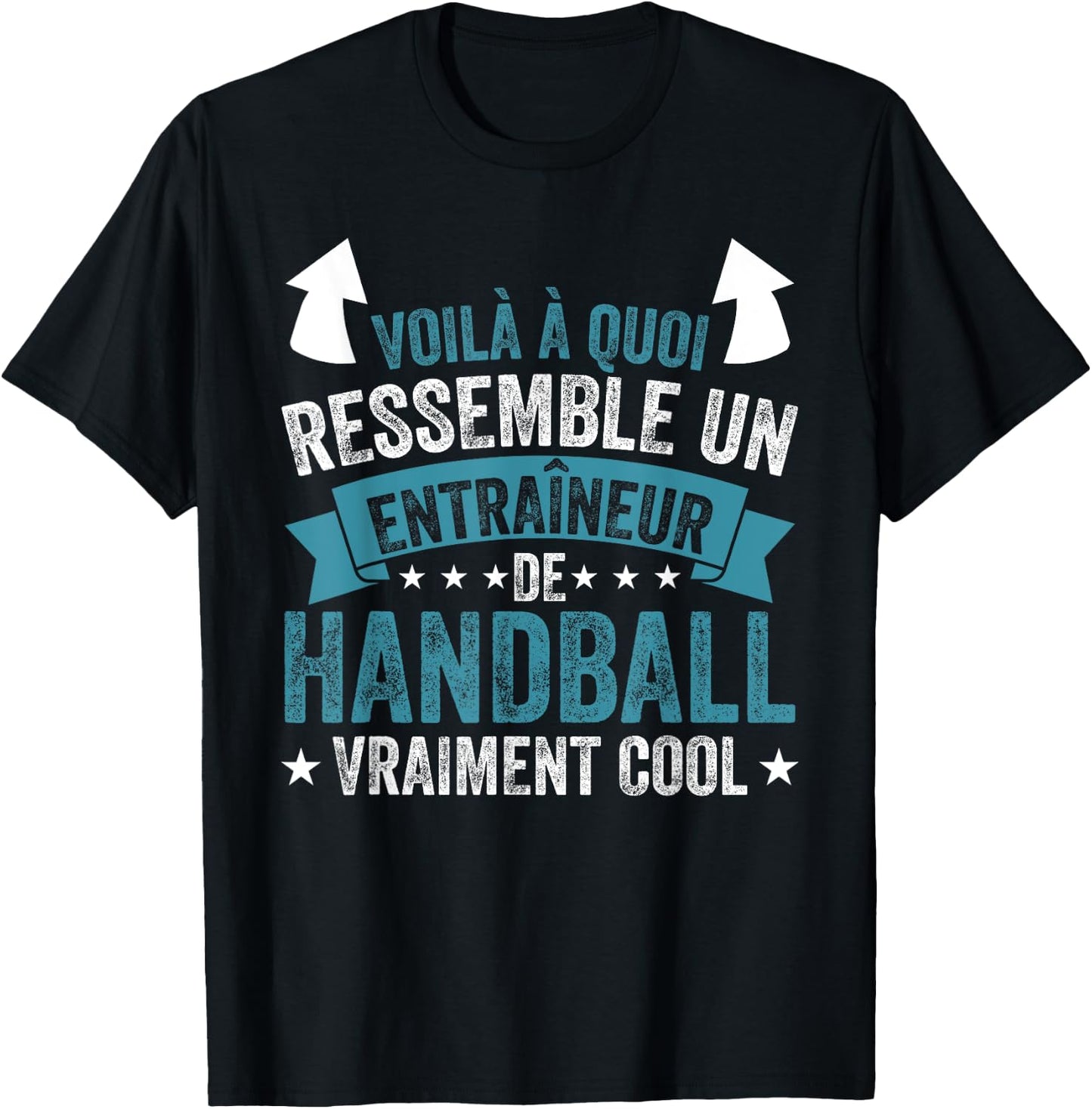 Funny Coach A Handball Coach Really Cool , Black, S T-Shirt - T-Shirt | Black