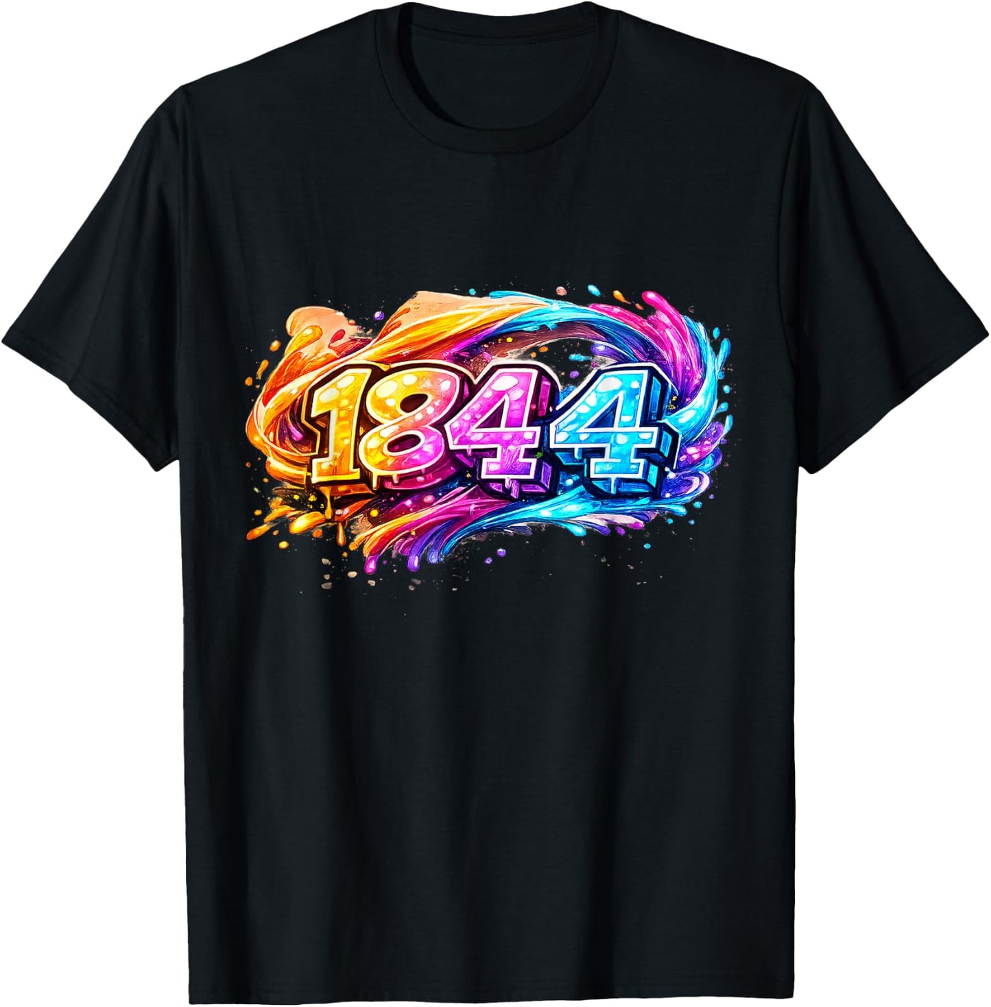 1844 - Spalsh T-Shirt - T-Shirt | Black