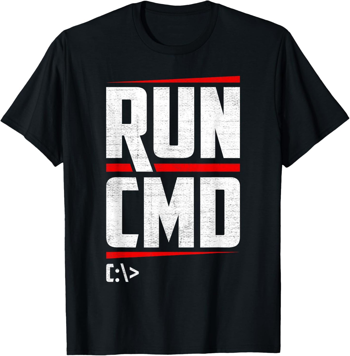 Run CMD Programmierer IT Spezialist T-Shirt - T-Shirt | Black