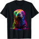 Rainbow Sea Otter Paint T-Shirt - T-Shirt | Black
