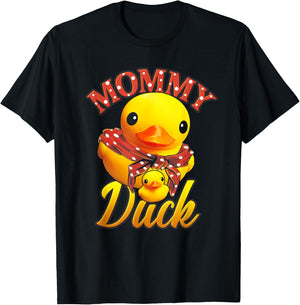 Funny Mommy Duck Mama Mother Rubber Duck Mom T-Shirt - T-Shirt | Black