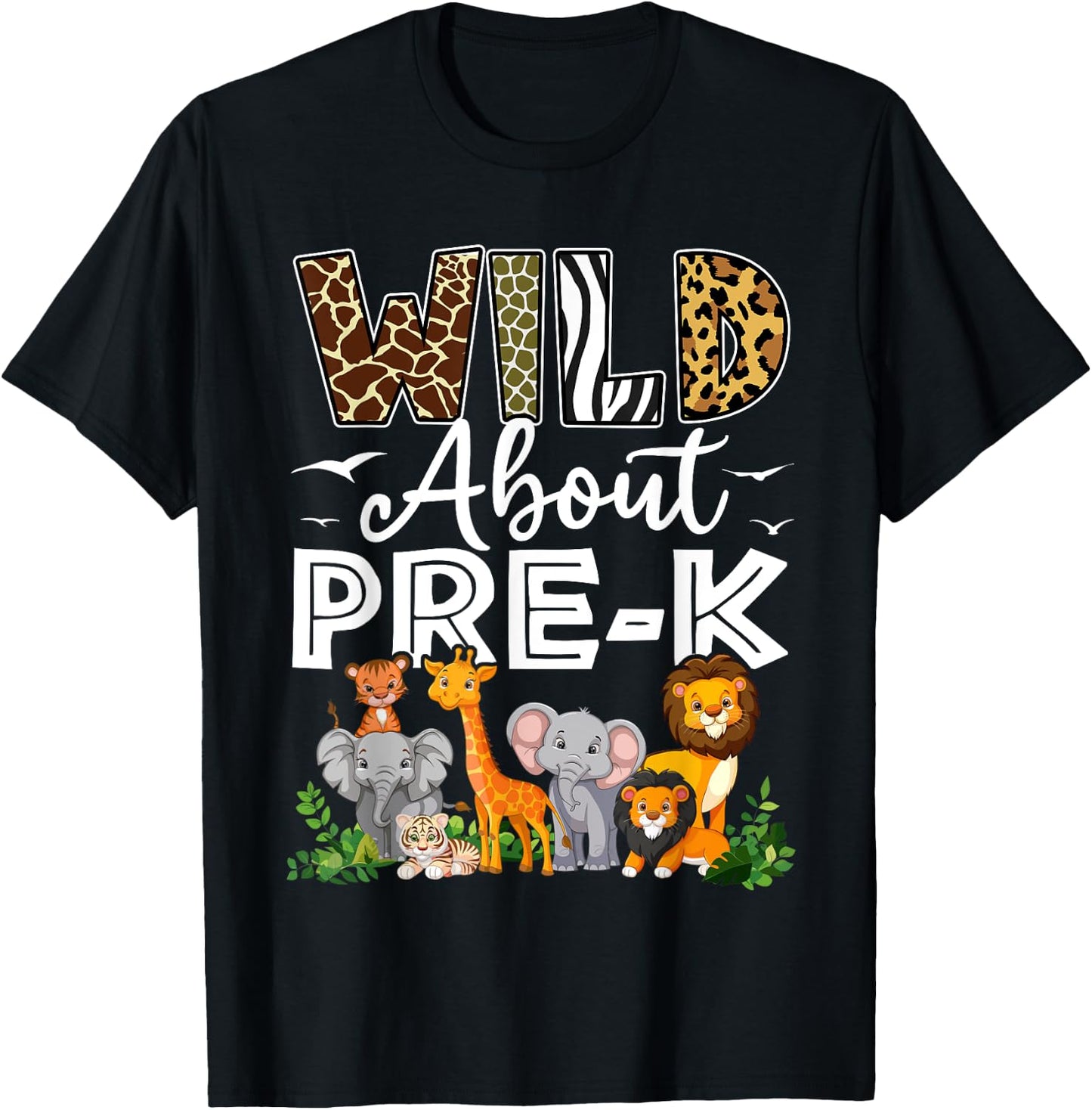 Pre-k Teacher, Kids Back To School Wild About Pre-k T-Shirt - T-Shirt | Black