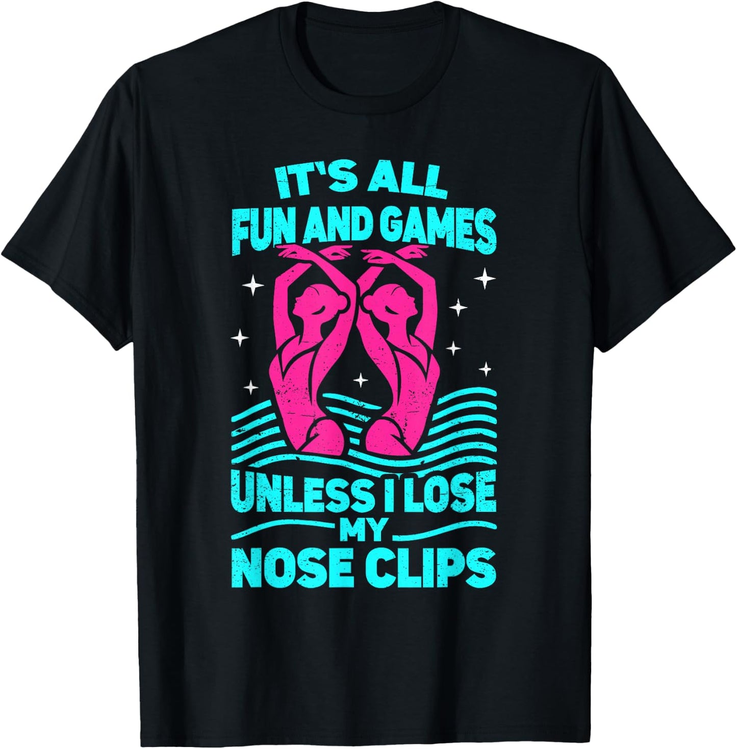 Synchro swimmer women artistic synchronized swimming T-Shirt - T-Shirt | Black