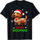 Gingerbread Weiner Dog Merry Woofmas Dachshund Christmas T-Shirt - T-Shirt | Black