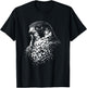 Falcon Portrait Black and White Animal Lover T-Shirt - T-Shirt | Black