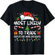 Most Likely To Trade Sister For More Presents Christmas T-Shirt - T-Shirt | Black
