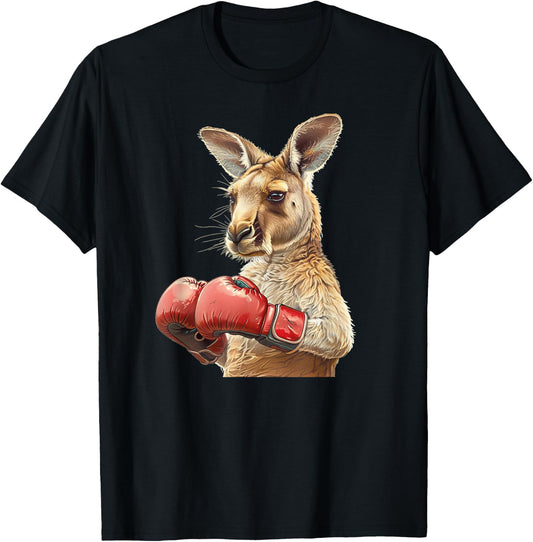 Cool Kangaroo Costume with boxing Gloves T-Shirt - T-Shirt | Black
