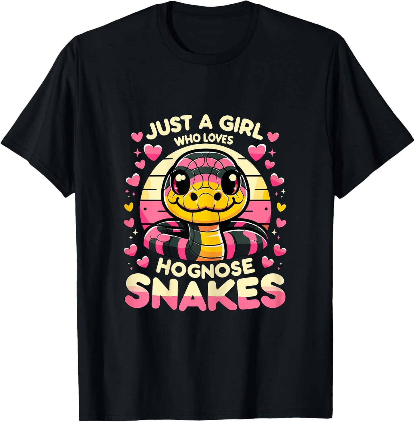 Just a Girl who loves Hognose Snakes T-Shirt - T-Shirt | Black