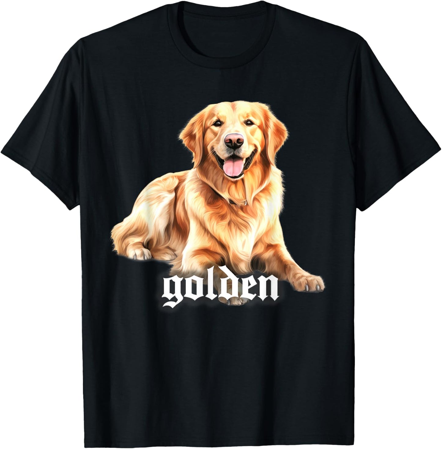 Golden Retriever T-Shirt - T-Shirt | Black