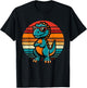 Funny Dinosaur T-Rex Retro Dinosaur T-Shirt - T-Shirt | Black