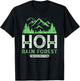 Hoh Rainforest Washington State Olympic National Park Hiking T-Shirt - T-Shirt | Black