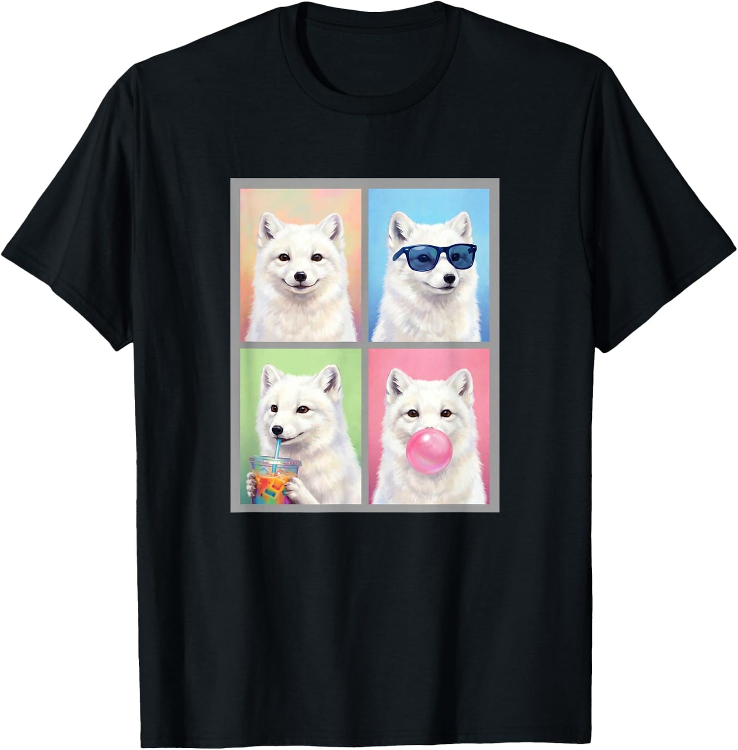 Arctic Foxes Funny Arctic Fox T-Shirt - T-Shirt | Black