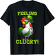 Feeling Clucky Funny Chicken St Patrick's Day Lucky Charm T-Shirt - T-Shirt | Black
