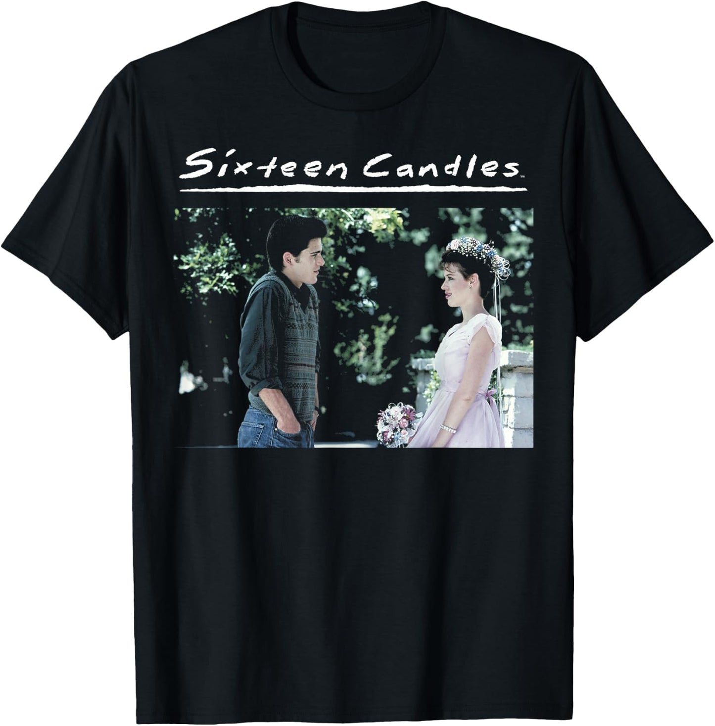 Sixteen Candles Samantha Jake Wedding Dress Photo T-Shirt - T-Shirt | Black