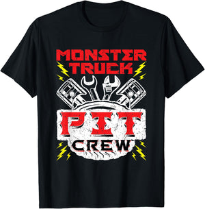 Monster Truck Pit Crew - Monster Truck Rally T-Shirt - T-Shirt | Black