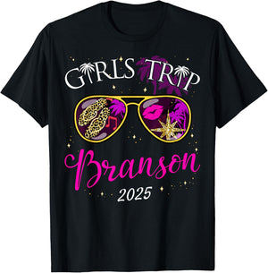 Birthday Squad for Girls Trip Branson 2025 on Holiday Weekend T-Shirt - T-Shirt | Black