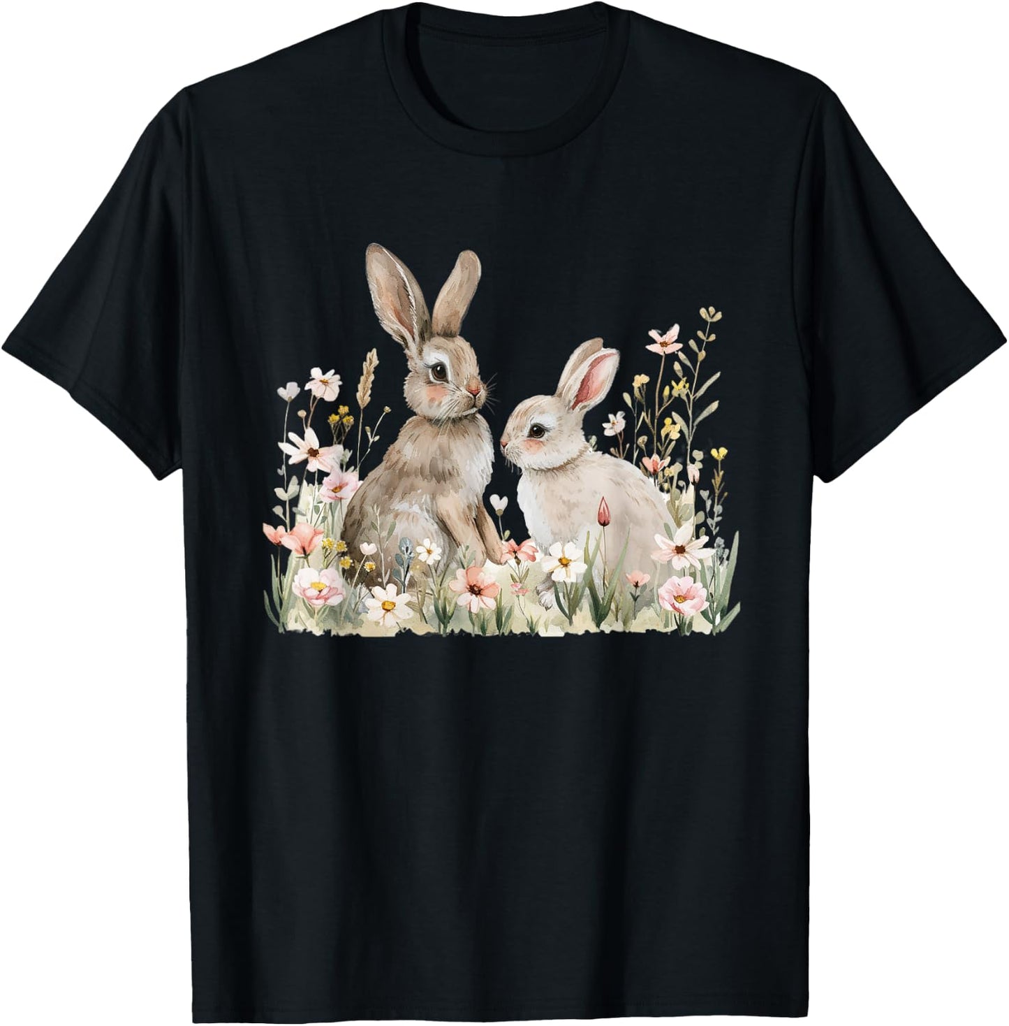 Bunny Lover Graphic Design Rabbit Owner T-Shirt - T-Shirt | Black