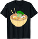 Cute Kawaii Frog Eating In Ramen Bowl T-Shirt - T-Shirt | Black