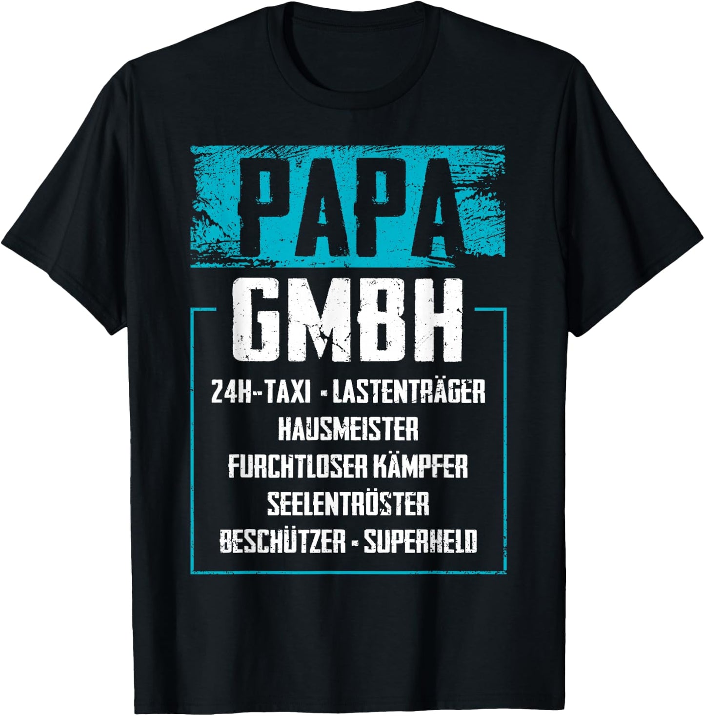 Lustige Papa Vatertagsgeschenke Vatertag Geschenke - Papa GmbH - Herren - Vatertag- - Schwarz - S T-Shirt - T-Shirt | Black