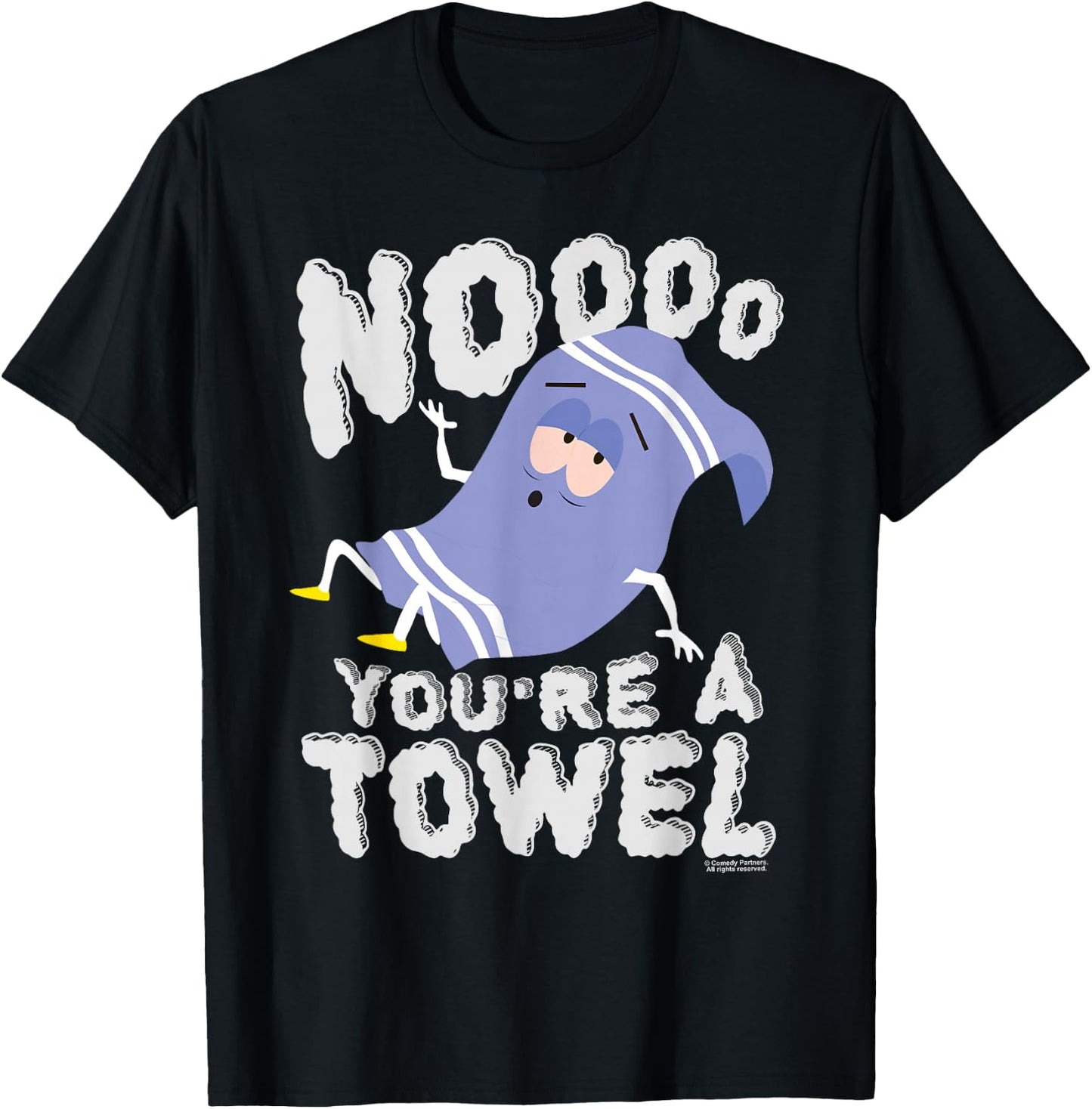 South Park Towlie Noooo You're a Towel , black T-Shirt - T-Shirt | Black