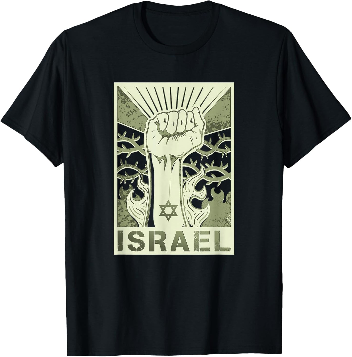 Israel- : Unterstützt Israel, ich stehe auf der Seite Israels, jüdisch T-Shirt - T-Shirt | Black