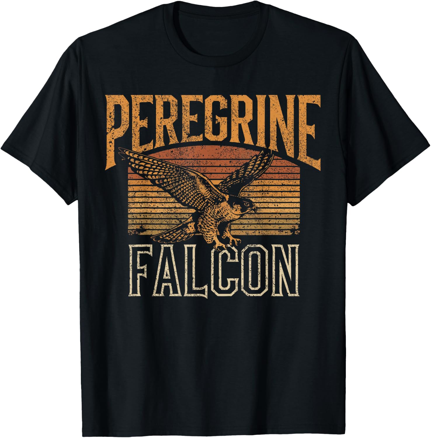 Peregrine Falcon Raptor Falconry T-Shirt - T-Shirt | Black