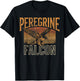 Peregrine Falcon Raptor Falconry T-Shirt - T-Shirt | Black
