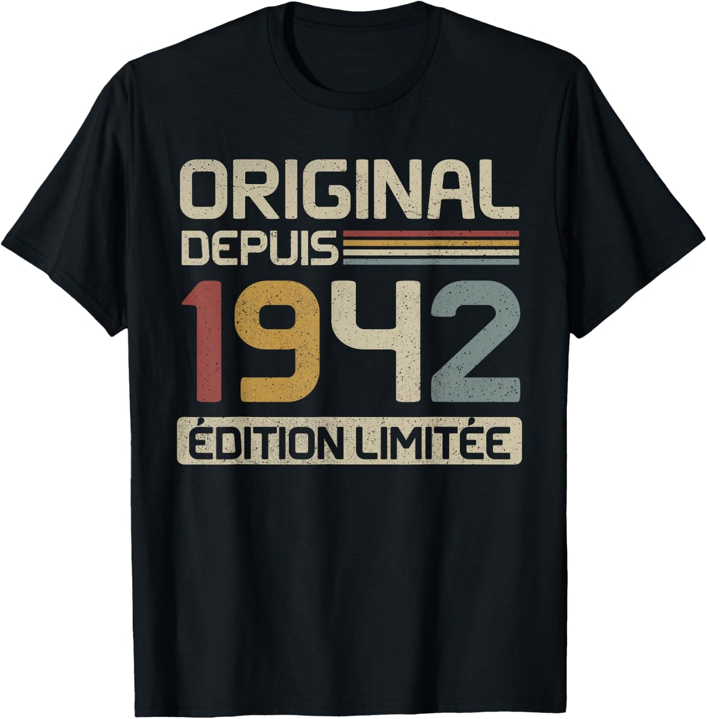 Original 1942 Birthday Gift 83 Years anniv 83 years , Black, S T-Shirt - T-Shirt | Black