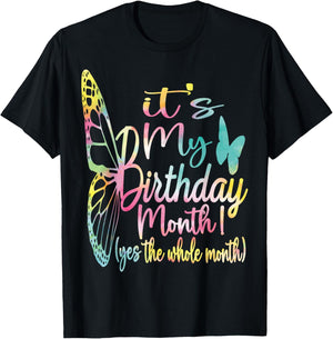its My Birthday Month, Purple Birthday Shirts T-Shirt - T-Shirt | Black