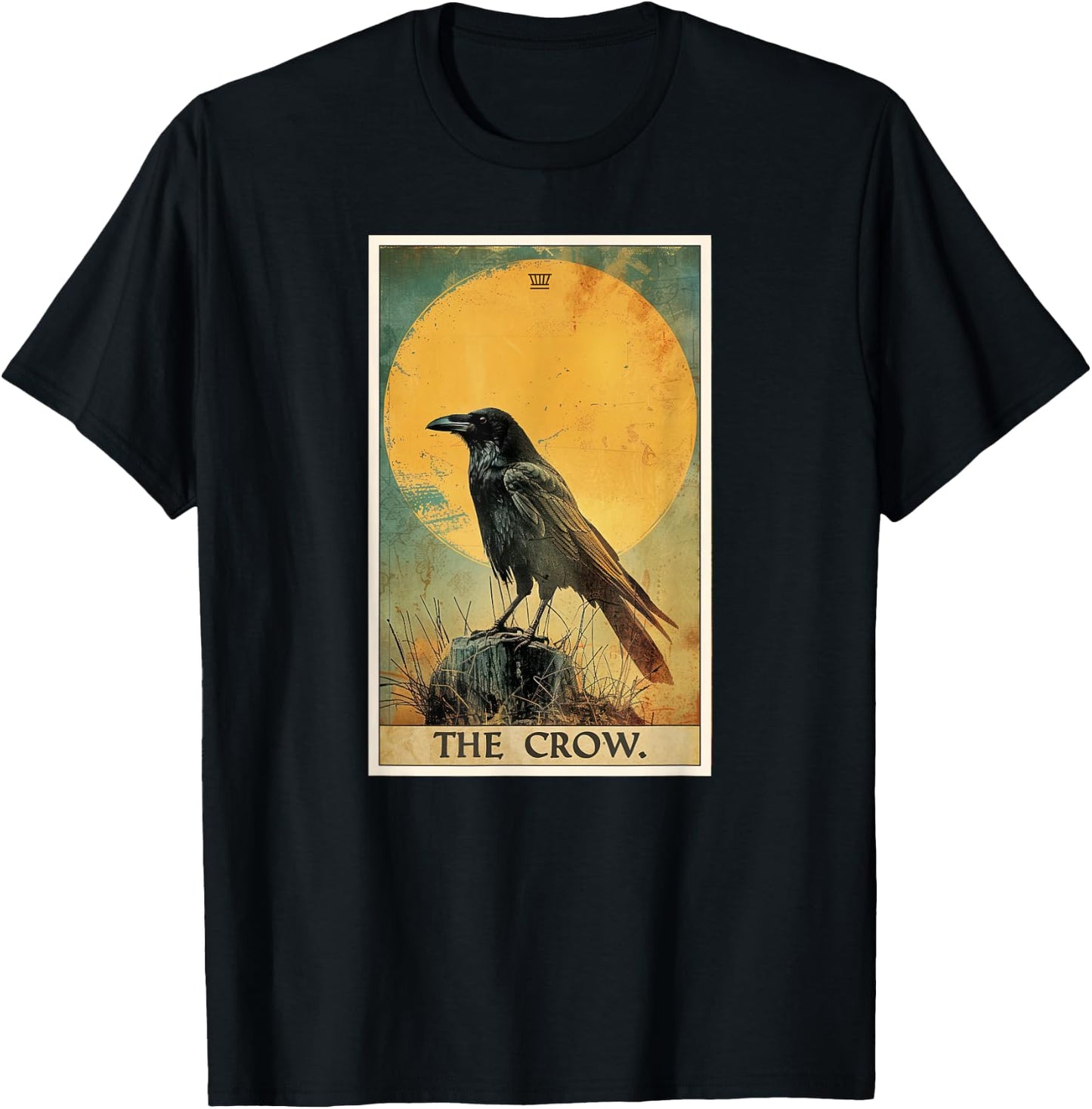 Crow Tarot Card Crows Crow T-Shirt - T-Shirt | Black