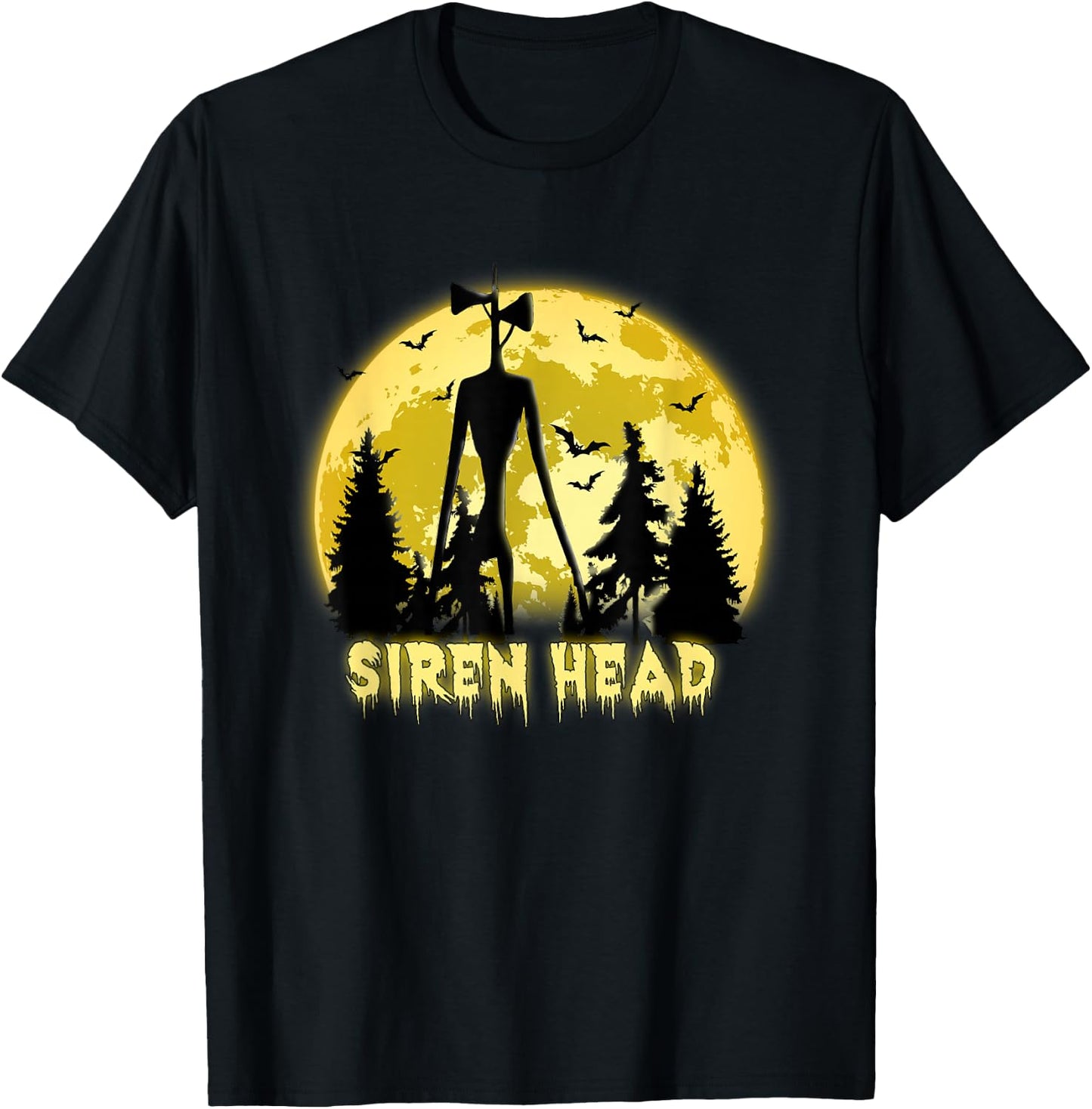 American Cryptid Siren Head , black, s T-Shirt - T-Shirt | Black