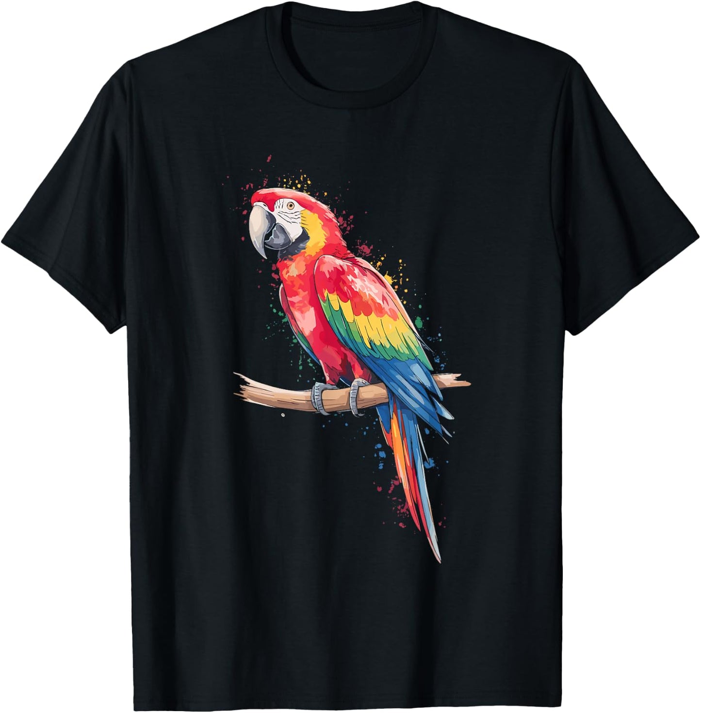Watercolour Macaw Macaw Shirt Men Macaw Kids T-Shirt - T-Shirt | Black