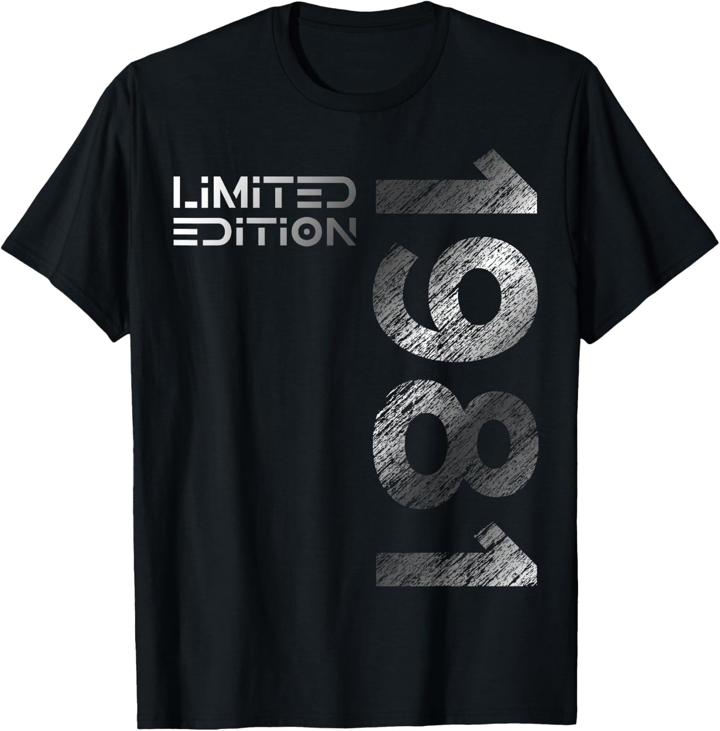 44th Birthday Limited Edition Vintage 1981 Man Woman T-Shirt - T-Shirt | Black