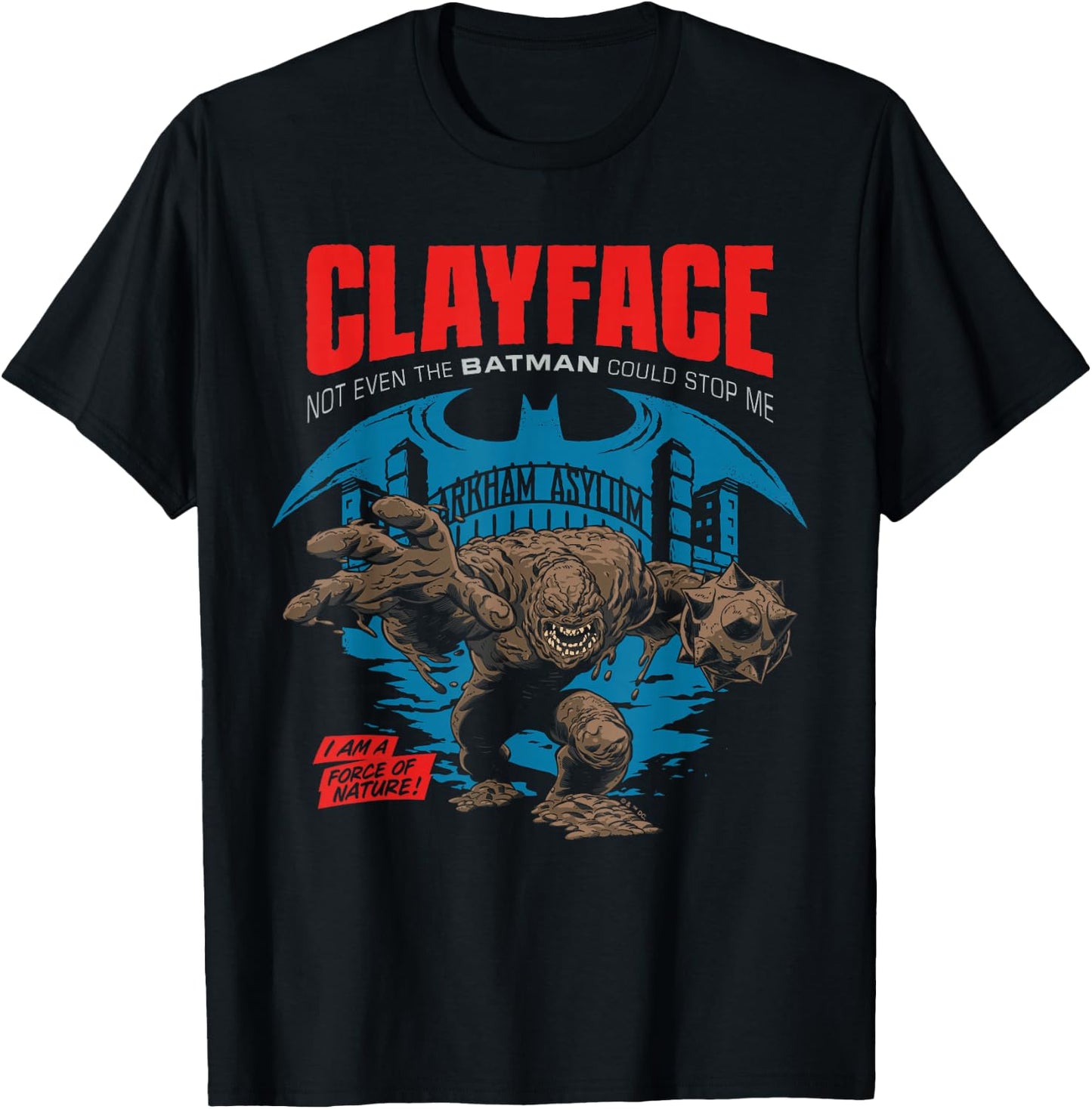 Batman Clayface Arkham Asylum T-Shirt - T-Shirt | Black