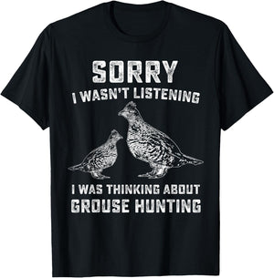 Funny Ruffed Grouse Hunting Gift | Bird Hunter T-Shirt - T-Shirt | Black