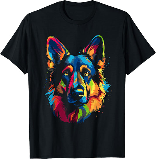 German shepherd dog T-Shirt - T-Shirt | Black