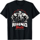 Rhino Mode Pushup Rhino Gym Workout Motivation T-Shirt - T-Shirt | Black