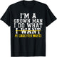 I'm A Grown Man I Do What My Daughter Wants Funny Dad Father T-Shirt - T-Shirt | Black