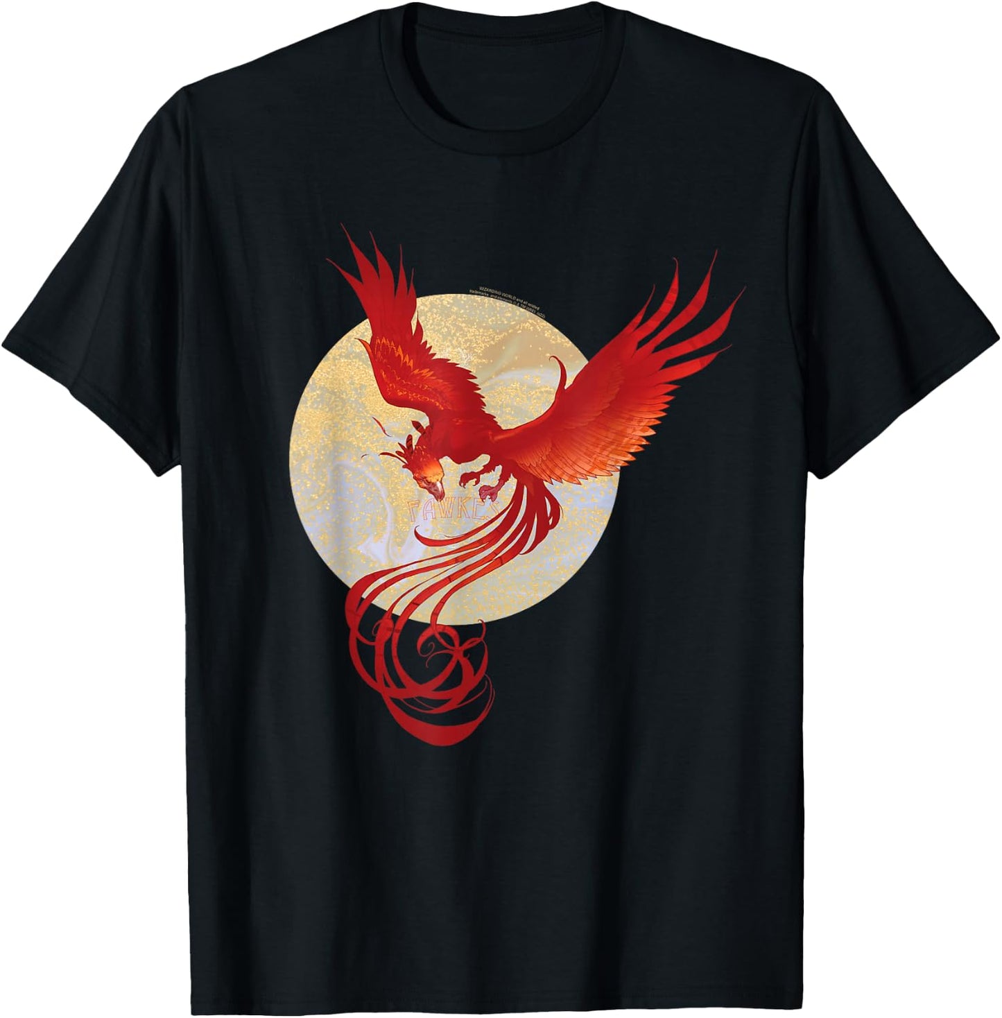 Harry Potter Fawkes T-Shirt - T-Shirt | Black