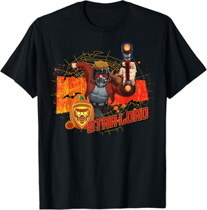 Marvel Guardians Of The Galaxy Star-Lord Halloween T-Shirt - T-Shirt | Black