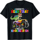 Goodbye Head start Hello Kindergarten Monster Truck Dinosaur T-Shirt - T-Shirt | Black