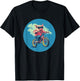 Comical Pig on a Bicycle for a Quirky Adventure T-Shirt - T-Shirt | Black
