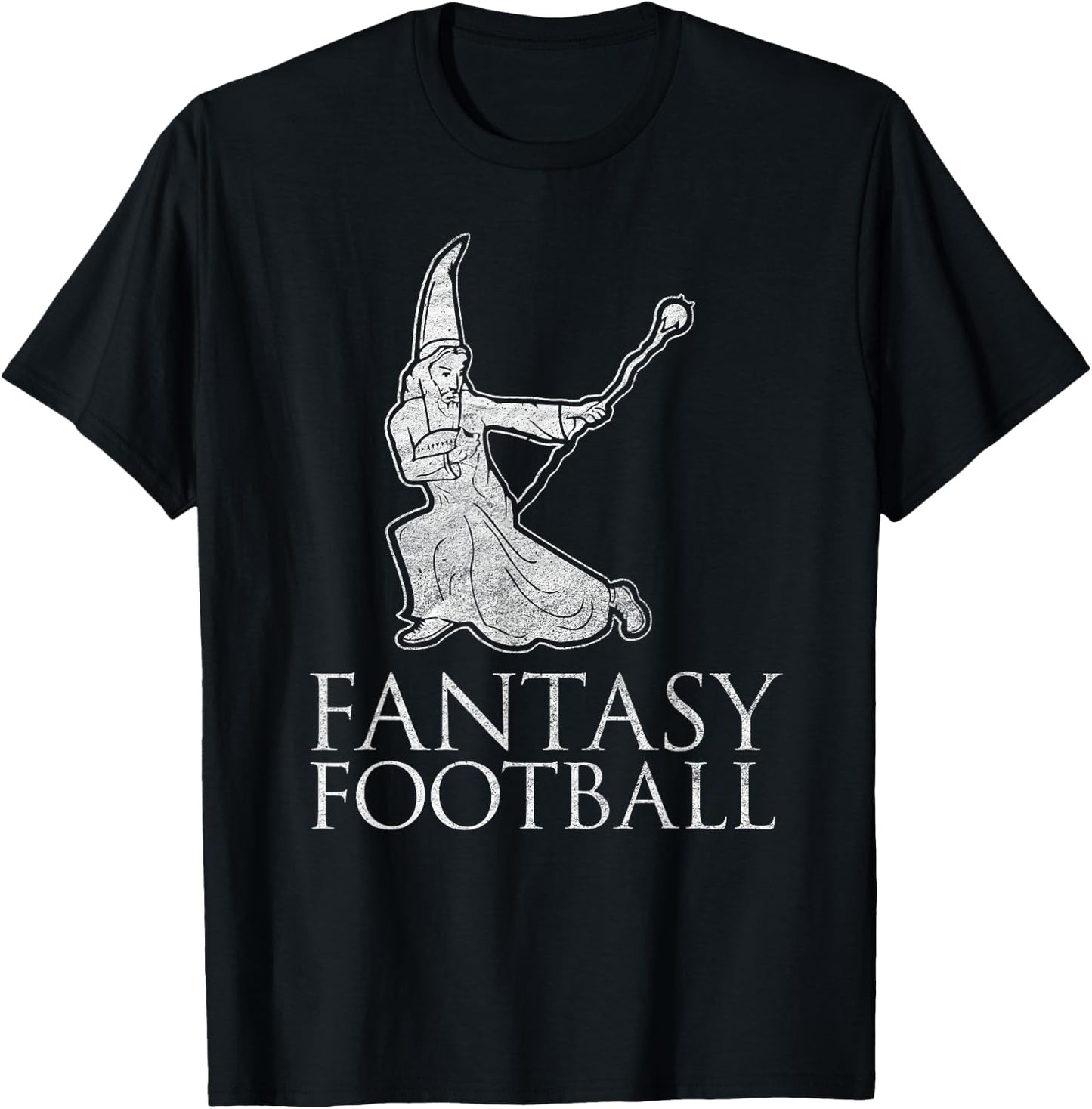 Fantasy Football Funny Wizard Literal translation T-Shirt - T-Shirt | Black