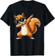 Dabbing Brown Squirrel | Funny Dabben Squirrel , black T-Shirt - T-Shirt | Black