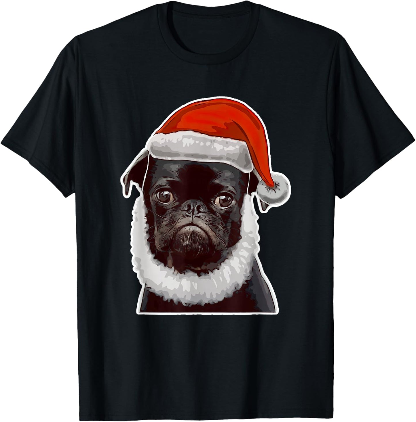 Funny Pug Christmas Ugly Sweater Gift Pug Dog Lover Women Kids T-Shirt - T-Shirt | Black