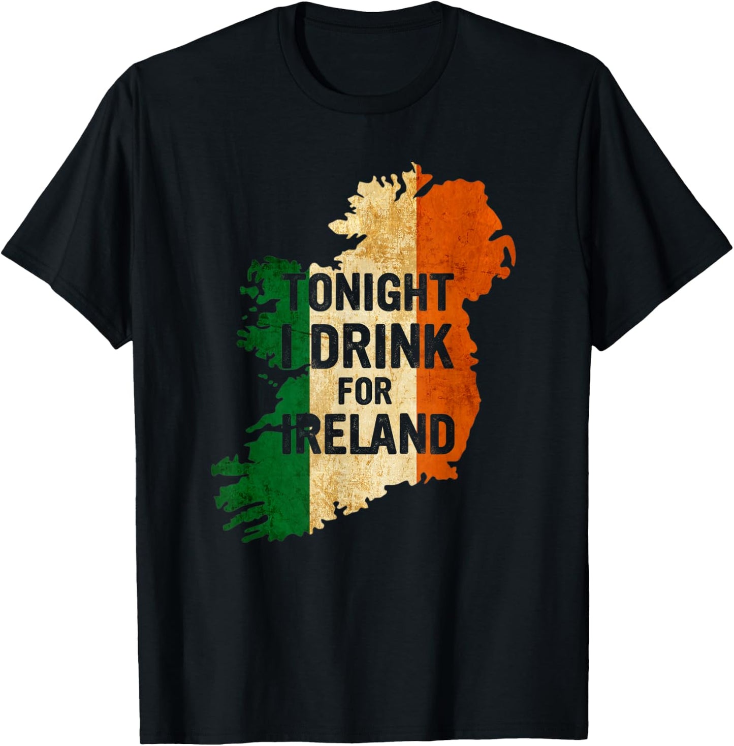 Tonight I Drink For Ireland Drinking Party St Patricks Day T-Shirt - T-Shirt | Black