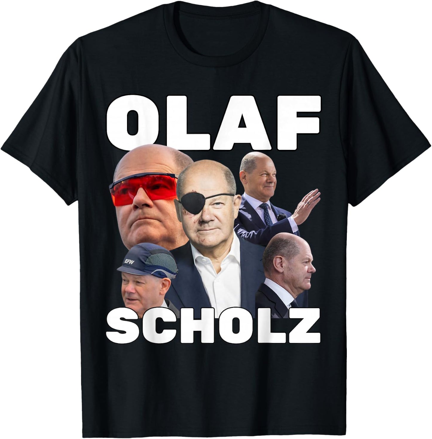 Olaf Scholz Fan-Merch T-Shirt - T-Shirt | Black